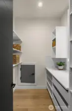 Grocery door, drive in, unload and save some steps.