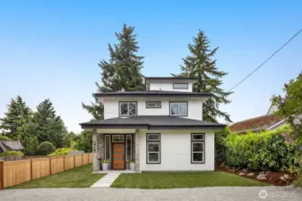 Newly completed home in West Seattle awaits new owners.