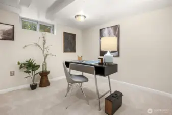 Bedroom 3 Staged as an Office- Lower Level
