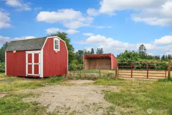 Haybarn with solar power and water, run 10x20 in shed