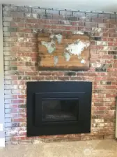 Gas fireplace to enjoy cozying up in the theater to watch your favorite movies.