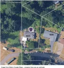Property lines are estimated - Buyer to verify - Room to expand by clearing the green space behind.
