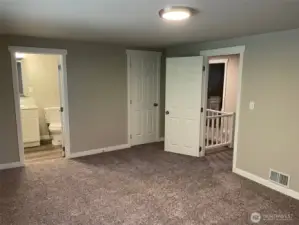 primary in 4 bedroom...full bath to the left