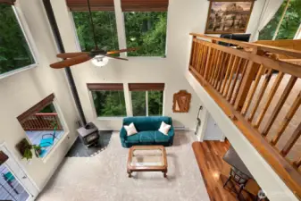 Large living room and tons of light
