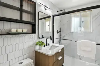 Fresh, new Bathroom