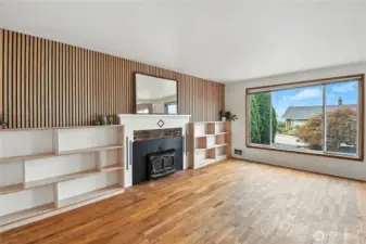 Huge windows let in a lot of natural light