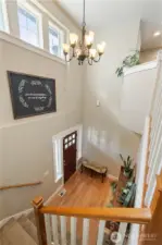 View of Entry from stairs!