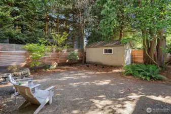 Back Yard + Garage