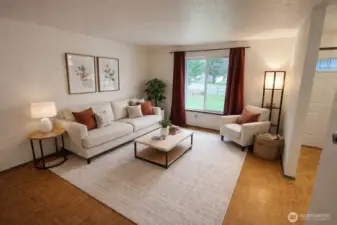Living Room Virtually Staged