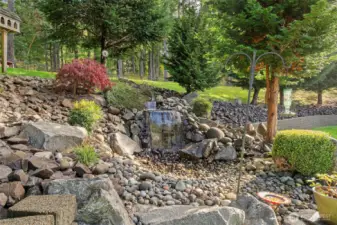 Beautiful water feature that brings the sounds of nature.