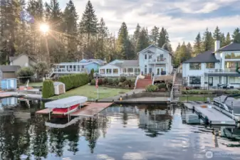 Deep-water lakefront living with generous indoor and outdoor entertaining space