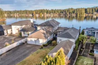 Aerial view of house