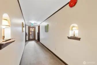 Interior hallway of the community.