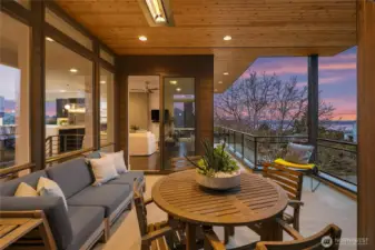 Upper Floor - Outdoor Covered + Heated Deck