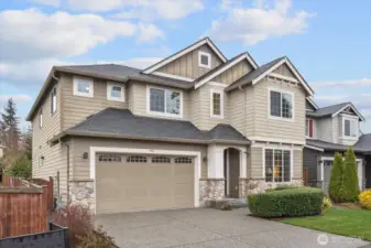 Welcome home to this beautiful 2016 Martha Lake home in sought-after Vistante.