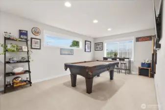 Upstairs, the loft offers a fantastic bonus space you can use as a game room, media room, craft room, office or more.