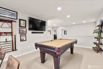 Another view of the loft bonus space. The attached TV stays for the buyer.