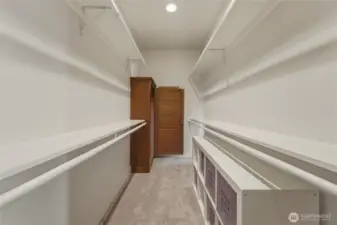 Primary Closet with Wardrobe..