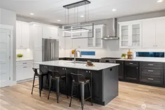 Kitchen pantry, separate coffee bar area, more storage cabinets under the kitchen island, all Bosh stainless steel appliance package!