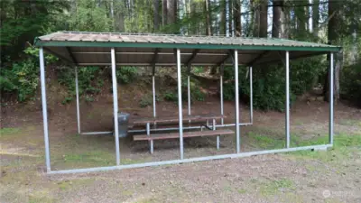 Cover picnic table to enjoy