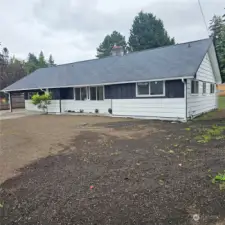 Newly aerated and planted yard