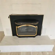 Gas fireplace for warmth and atmosphere