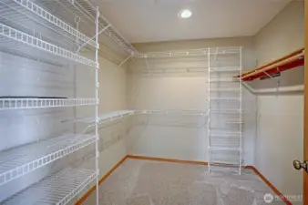 Primary walk-in closet