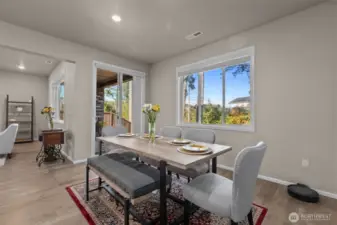 Enjoy meals with plenty of natural light