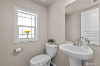 1/2 bath downstairs