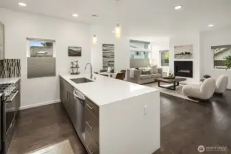 Waterfall Quartz Counters