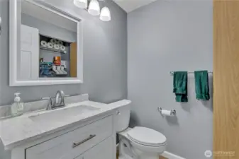 Remodeled 1/2 Bath and LaundryRoom. Yes the washer and dryer stay.