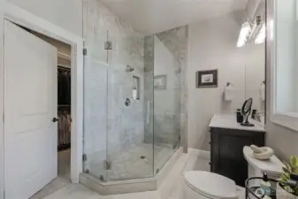 Primary suite bathroom #2! Yes, two baths, two walk-in closets in the primary bedroom!