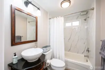 Downstairs upgraded bathroom