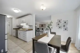 Enjoy cooking in this bright, cheerful kitchen that’s been recently refreshed and ready for your favorite meals.