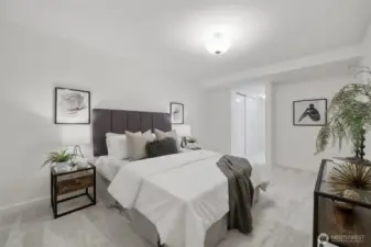 Enjoy the spacious primary bedroom with plenty of room for your favorite art and extra-large closets to keep everything organized.
