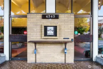 Enjoy peace of mind in this secure building, complete with an intercom system for added safety.