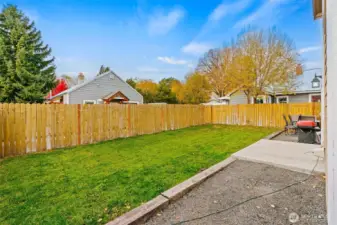 Unit #2/ADU enjoys a private, fully fenced yard space