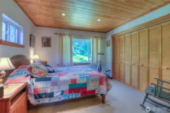 Second upstairs bedroom with extra closet space.