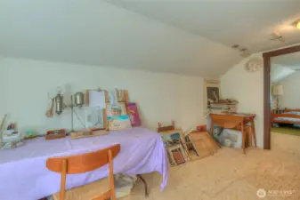 Off the 3rd floor guest space is currently used as artist studio.