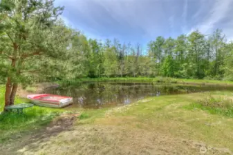 Year a round pond on the south of the property.