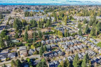 Looking west towards I-5 and Lynnwood
