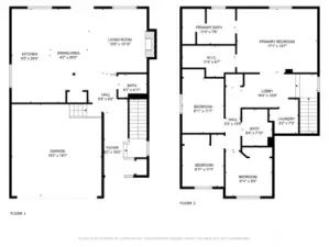 Floorplan with measurements
