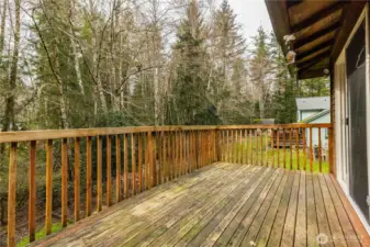 Another view of large deck