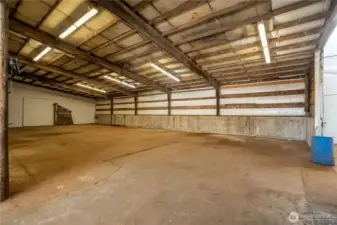 Additional storage space adjacent to shop.