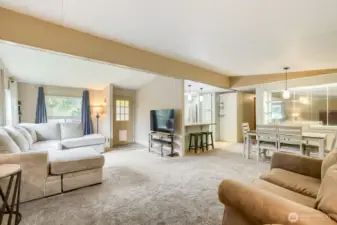 This door goes out to the rear deck.