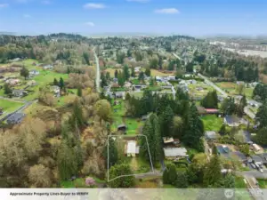 At the end of a dead-end road. Peaceful and quiet. Backs up to a quiet stream.