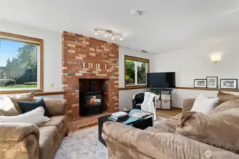 Lower level family room.