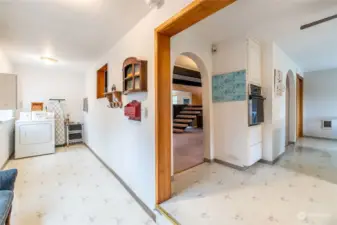 Generously sized laundry/mudroom off the kitchen makes house work a breeze.