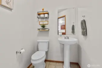 1st floor powder room off the living room