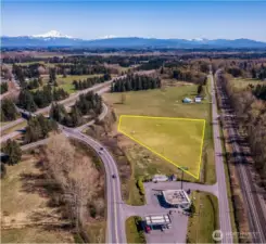 Looking south, I-5 exit 266
